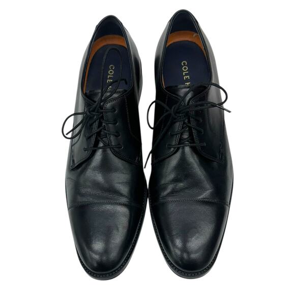 Cole Haan Lenox Hill Cap Toe Oxford Men\'s 11 Black Leather Dress Shoe C11630 main image 7